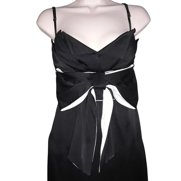 RED Valentino Haute Couture Black & White Cocktail Dress with Bow 44 - Picture 6 of 10